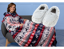 Зимняя сказка и тапочки MARSHMALLOW (серые)