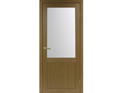 Межкомнатная дверь "Турин-502.21" орех (стекло)