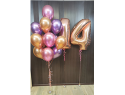 Сет из шаров" 14 лет"