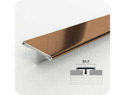 Порог одноуровневый Т-образный ЛС 10НСВ(304).2700.004 Вибрация бронза