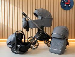 Детская коляска 3 в 1 Luxmom 888X Серый