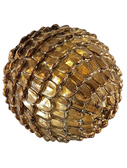 Шишка Золотая Фарфор 13*12*12 (Аренда)