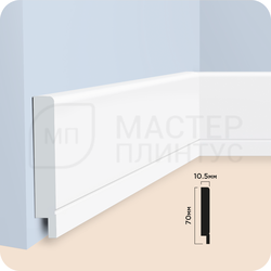 Плинтус напольный дюрополимер HIWOOD B70