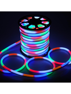 Гибкий LED неон 5050 80LED/m 8W 8x16мм 220V IP67 RGB
