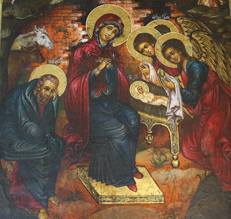 Икона `Рождество Христово `. Россия. Кон. XIX – нач. XX вв.