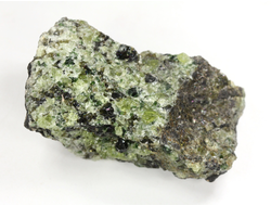 Хризолит (Перидот, Оливин), кристаллы на породе, США (42*30*20 мм, 55 г) №38094