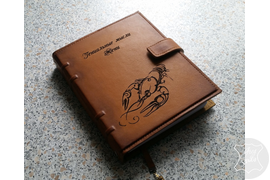 кожаный ежедневник на заказ, оригинальный подарок руководителю, именной ежедневник