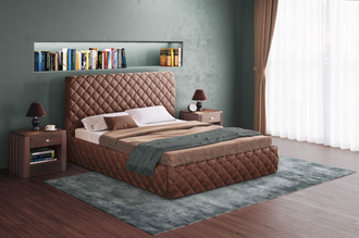 Кровать с подъемным механизмом Tiffany 180 на 200 (Светло-коричневый)