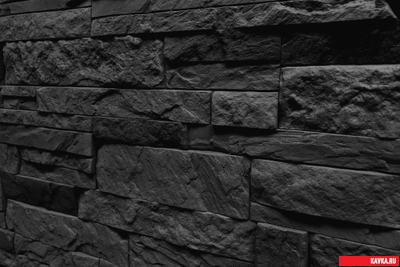 Сланец "КАРПАТЫ", бетон, цв.Темно-Серый, уп.1м2 (30кг)(24уп)