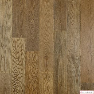 Паркетная доска Royal Parket Дуб Селект Вереск 130 мм 1-полосная с фаской лак замок 2G толщина 13 мм 1.544 м2