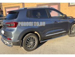 Защита штатного порога труба d53 для Chery Tiggo 4 рестайлинг (2018-2024)