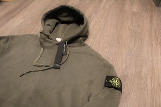 Утепленное Худи Stone Island Олива / Хаки