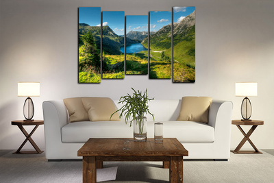 Модульная картина "Горный воздух"