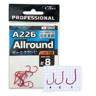 Крючки Cobra Pro AIIROUND сер.A226 разм.004 10шт.