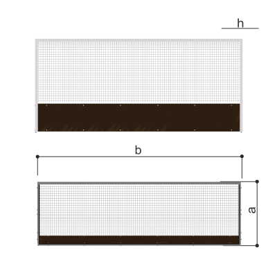 Ворота для хоккея на траве (сетка в комплекте) Romana 203.16.00