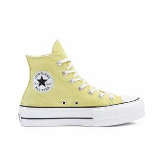 Кеды Converse Lift салатовые высокие на платформе