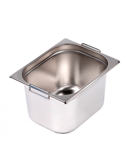 Гастроёмкость с ручками, 1/2-200, нержавеющая сталь