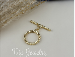 Замки, латунь, покрытие позолота, размер 27*15 мм