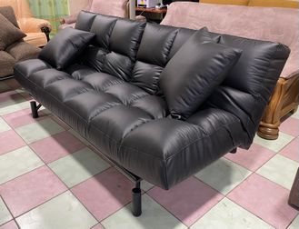 Финский кожаный диван-кровать + кресло. Bo-box. Натуральная кожа. Новый!
