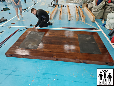 Помост тяжелоатлетический (для становой) с морением