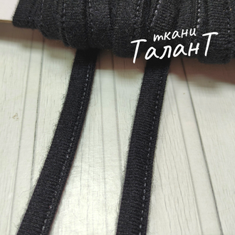 Тоннельная лента однострочная, цв. Черный