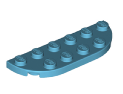 Plate, Round Corner 2 x 6 Double, Medium Azure (18980 / 6292824)