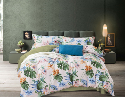 Постельное белье мако-сатин полутороспальное 150x200x1 180x230x1 50x70x1 70x70x1 TIS04-870