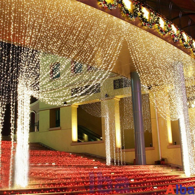 Занавес 2*1.5 м, ТЕПЛЫЙ БЕЛЫЙ, IP 54, постоянное свечение