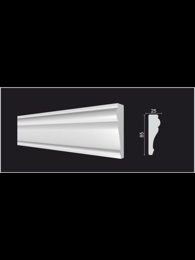 Молдинг с гладким профилем из дюрополимера Decor Dizayn (Декор Дизайн)- 152A