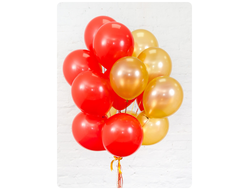 10 Шаров Золотые и Красные