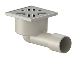 Трап ПП 50 150*150 гориз. нерж. решетка [41402]