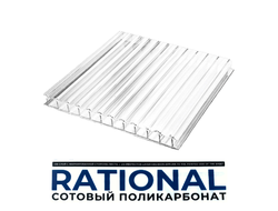 Поликарбонат прозрачный 4мм 2,1*6м Рациональ 0,37кг/кв.м Казань [57630]