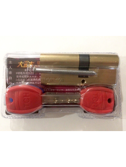 Цилиндровый механизм с монтаж. ключом МЦ-МК-75 мм (32,5*42,5) 5+2 класс Латунь (пл. уп.)