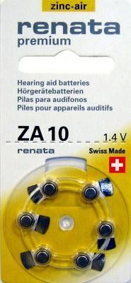 785618601206	Батарейка для слух., ап-тов ZA10 Renata 6шт/уп.