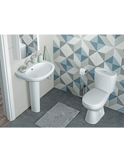 Раковина Santek с отверстием под смеситель 1WH110502 Тюльпан с ногой Сантек Анимо 55