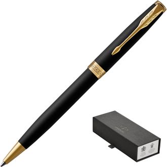 Шариковая ручка PARKER SONNET MATT BLACK GT черный 0,8мм 1931519