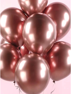 шар розовое золото хром симпертекс