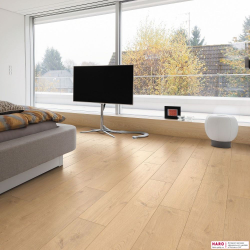 Декор ламината Haro Tritty 100 Дуб Портлэнд Пуро 533122 в интерьере комнаты