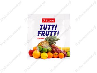 Съедобная гель-смазка Tutti-Frutti Тропик 4г