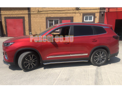 Защита штатного порога труба d60 для Chery Tiggo 8 Pro 2021-