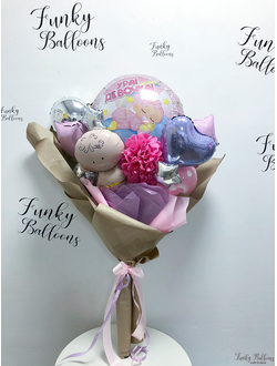 Крафт-букет "Выписка Девочка"