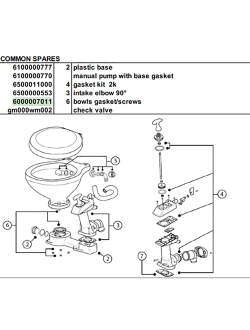 Прокладка под чашу унитаза Matromarine Products 6000007011