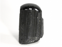 Турмалин чёрный шерл, кристалл стоячий, полированная верхушка, Бразилия (58*32*20 мм, 85 г) №29743