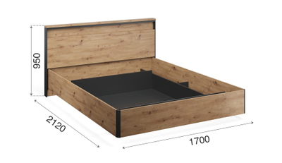 Спальня ТРИНИТИ - Кровать 160 с подъемным механизмом