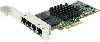 Сетевая карта Intel 10/100/1000M server RJ45 PcIe 4x 4-port Copper (I340-T4) (E1G44HTBLK)