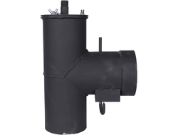 Патрубок дымохода вертикальный ROMMER D=120, L=247, H=346 (Арт. RSB-1110-041394)