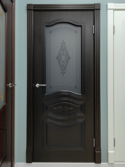 CORDONDOOR/ ОФЕЛИЯ/ ШПОН FINE-LINE/ ВЕНГЕ/ ПОЛОТНО ОСТЕКЛЕННОЕ/ УФ ФОТОПЕЧАТЬ