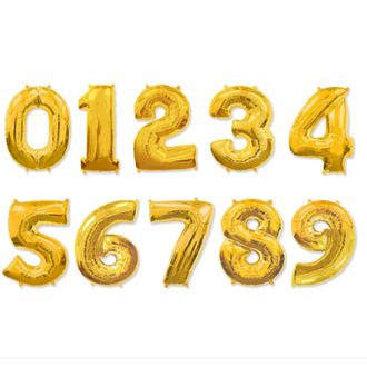 Цифра золото 102 см