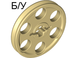 ! Б/У - Technic Wedge Belt Wheel Pulley, Tan (4185 / 4141271 / 418505 / 4240278 / 4500977 / 4586563) - Б/У