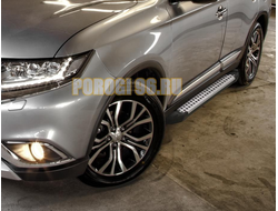 Пороги на Mitsubishi Outlander (2015-2018) Bmw-style V2